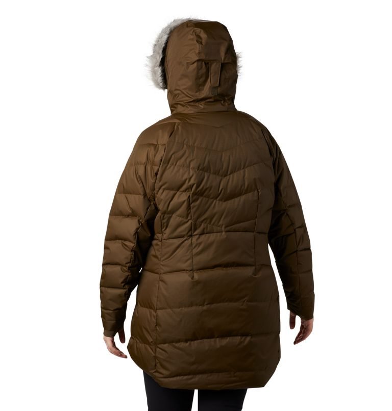 Women's Columbia Lay D Down II Mid Jackets Dark Brown | Plus Size CA-A8A35